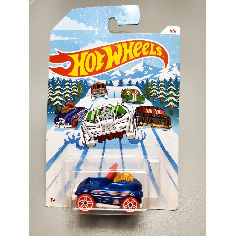 Hot Wheels‎ 2018 Holiday Hot Rods Series #5 Pedal Driver Blue w/PR5s * BRAND NEW